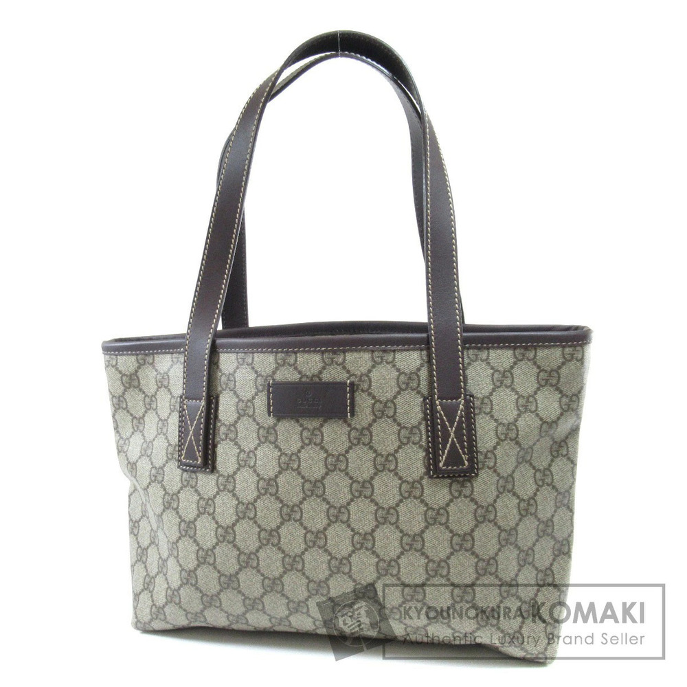 Gucci GG Supreme Monogram Joy Tote Shoulder Bag Brown